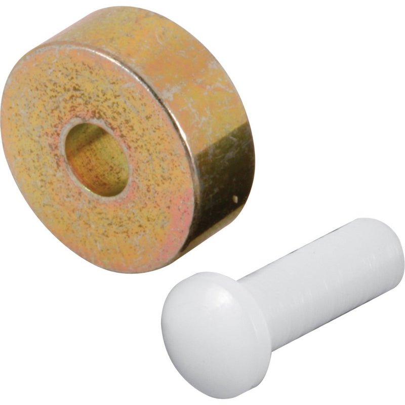 Prime-Line G 3060 1/2 In. Flat Steel Sliding Window Roller, with Axle Pins, Keller (4 Pack)