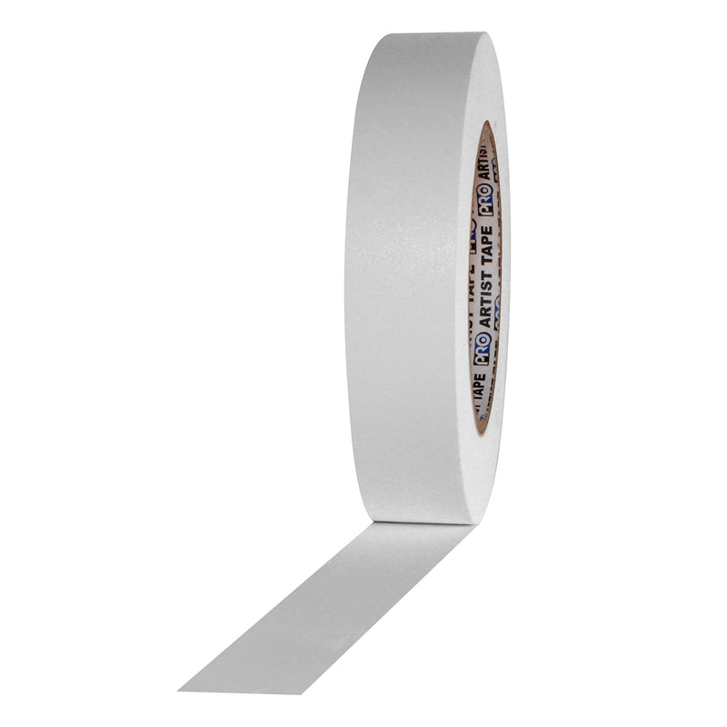 ProTapes Artist Tape Flatback Printable Paper Board or Console Tape, 60 yds Length x 1" Width, White (Pack of 1)