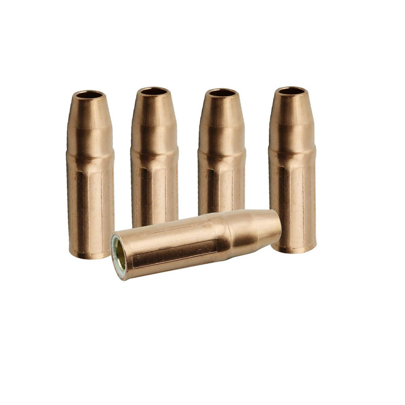 WeldingCity 5-pcs Gas Nozzles 23-50 1/2" for Lincoln 300-400 and Tweco Professional #3 MIG Welding Guns (Pack of 5 Nozzles) 5pk-2350