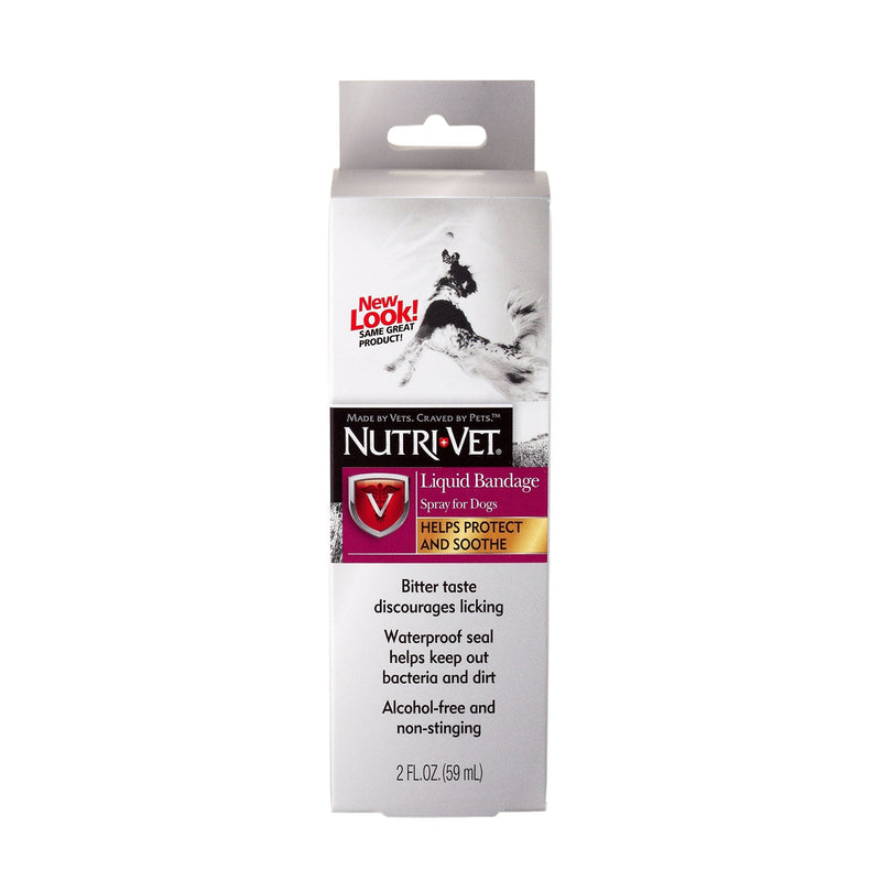 [Australia] - Nutri-Vet Liquid Bandage Spray for Dogs | Protects & Soothes Minor Injuries | 2 Ounces 