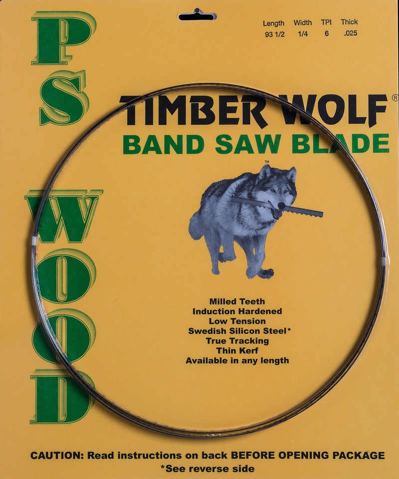 PS Wood Timber Wolf 73 1/2 x 3/8 x 6 tpi Band Saw Blade