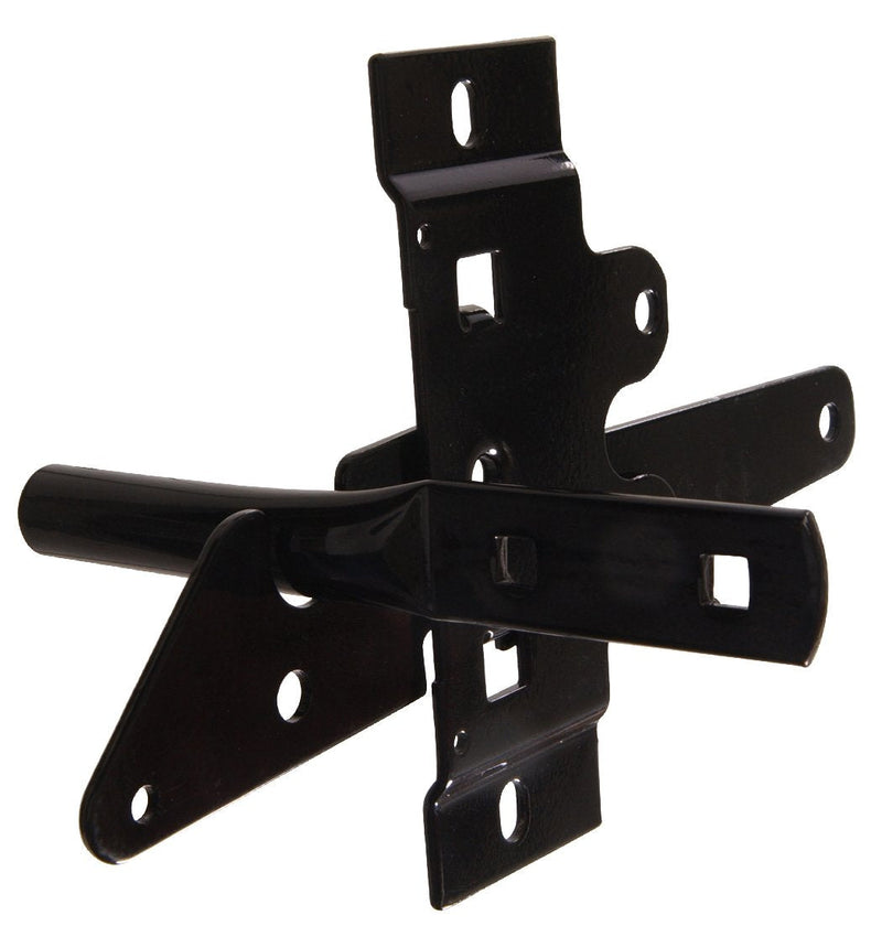 The Hillman Group 852506 Post Mount Gate Latch, Black Finish