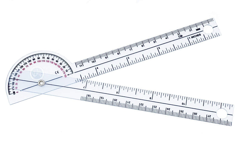 Scrubsmart Economy, Lightweight Plastic 6-3/4" Pocket Goniometer 180 Degrees EGM-425 - NewNest Australia