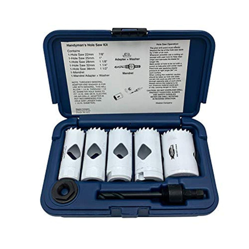 Disston E0212169 Boxed Blu-Mol Xtreme Bi-Metal Hole Saw Kits, 7-Piece Handyman's Kit
