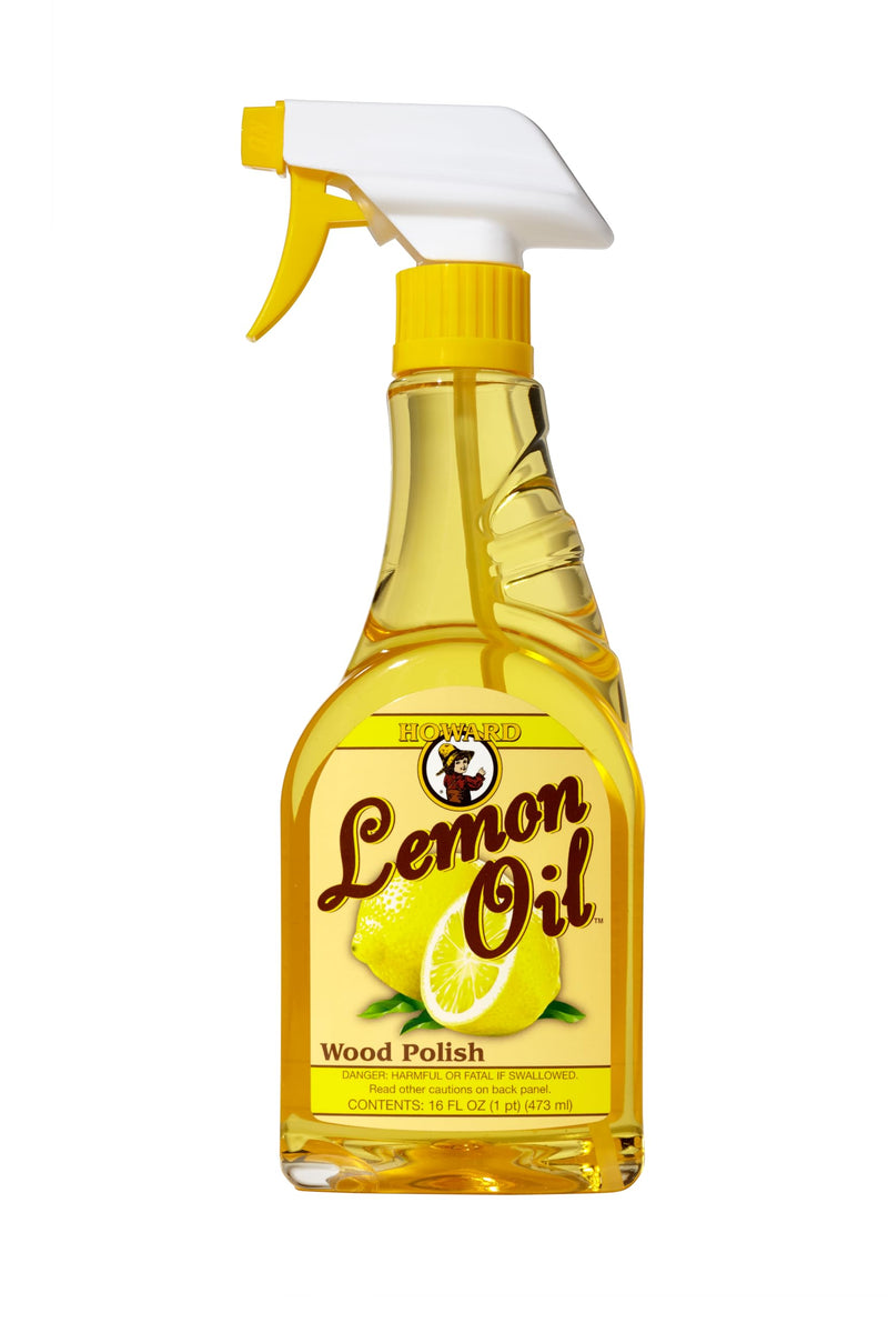 Howard LM0016 Lemon Oil Wood Polish, 16-Ounce