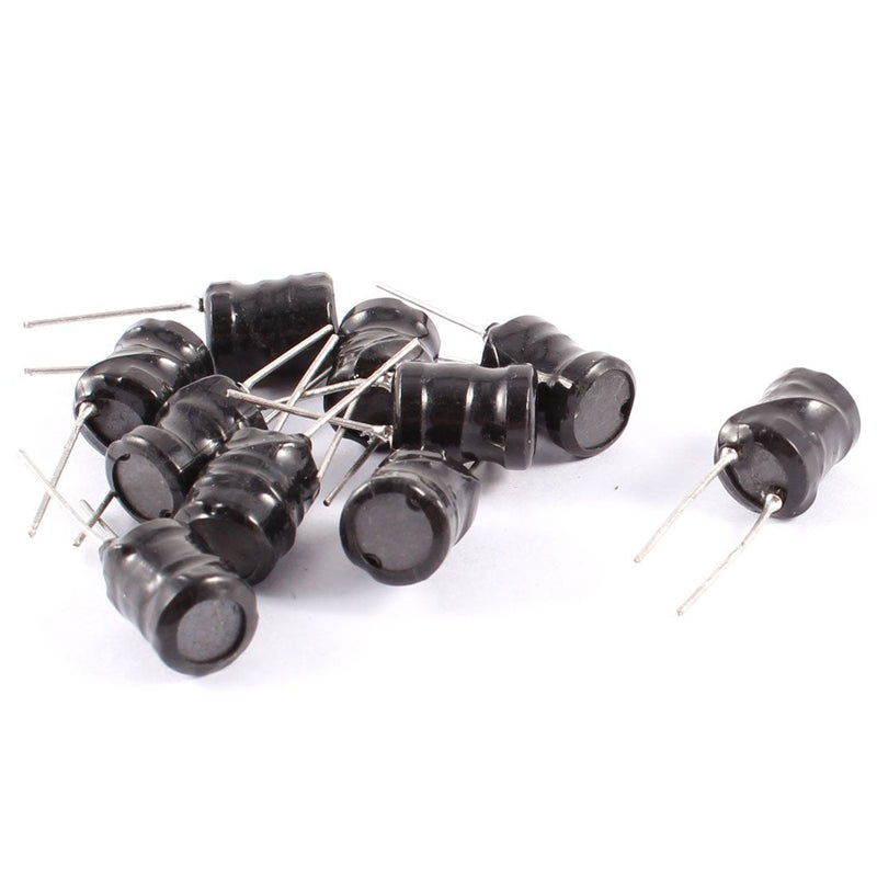 uxcell a13070600ux0394 10 Piece 2 Leads 100uH 8x10 8 mm x 10 mm Radial Leaded Power Inductors