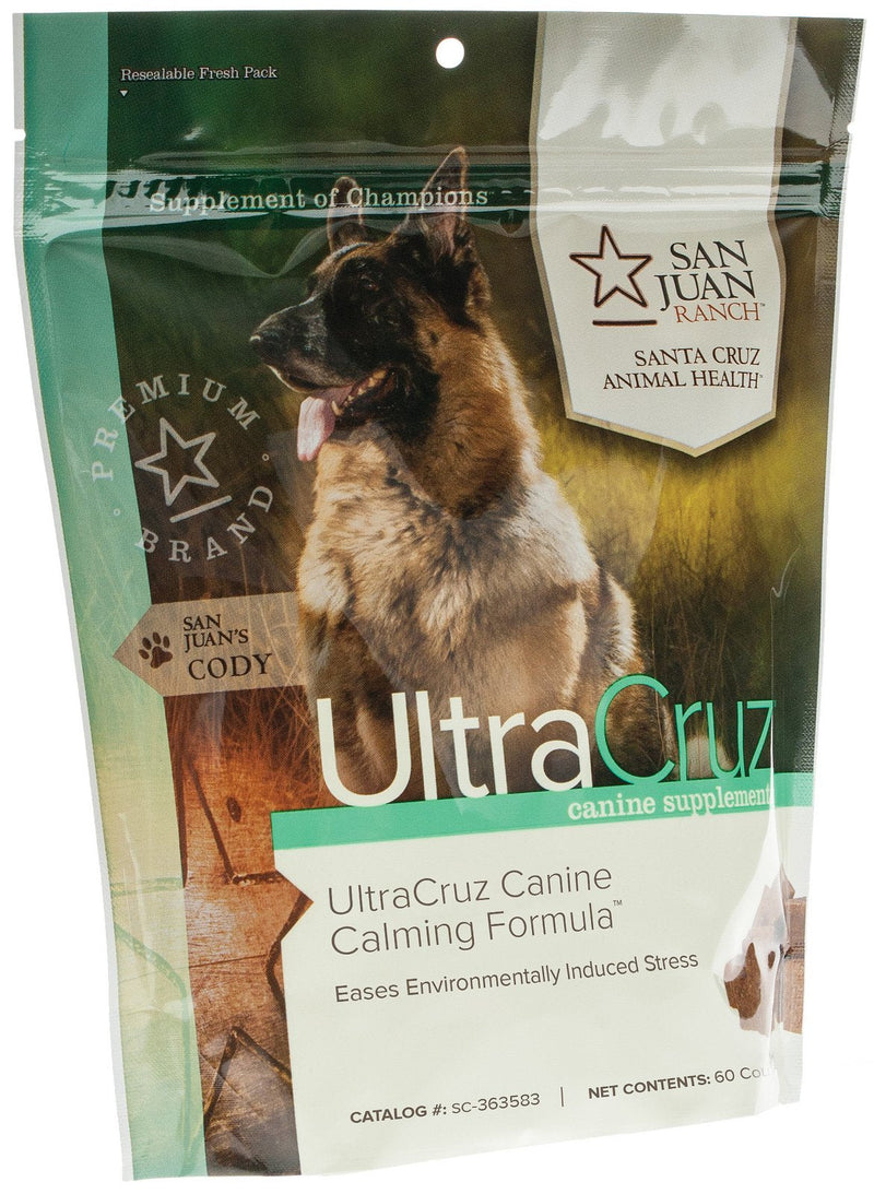 UltraCruz Canine Calming Supplement for Dogs, 60 Tasty Chews - PawsPlanet Australia