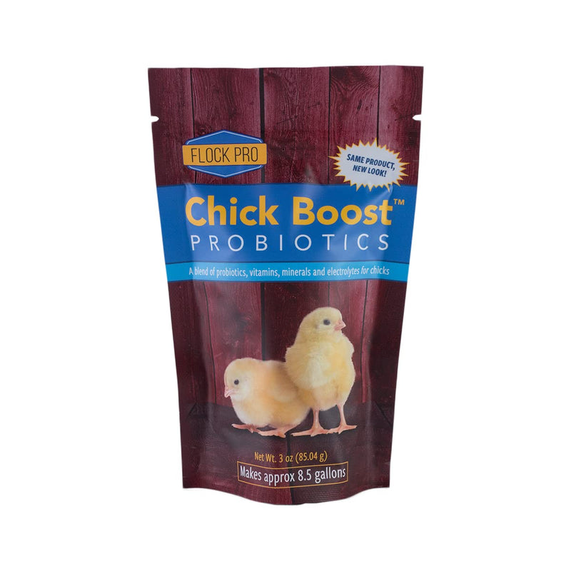 Flock PRO Chick Boost Probiotic - Probiotics, Vitamins, Minerals and Electrolytes for Chickens | Chicken Vitamins and Supplements for All Poultry - 3Oz - PawsPlanet Australia
