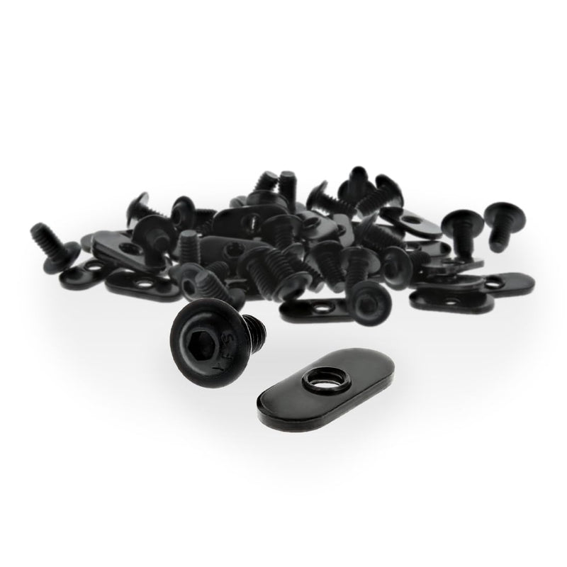 8020, 3321, 10 Series Bolt Assembly, 1/4-20 x 1/2 0.5" Flanged Button Head Socket Cap Screw (FBHSCS) with Slide-in Economy T-Nut Hardware HW Combo 80/20 (25 Pack) 25