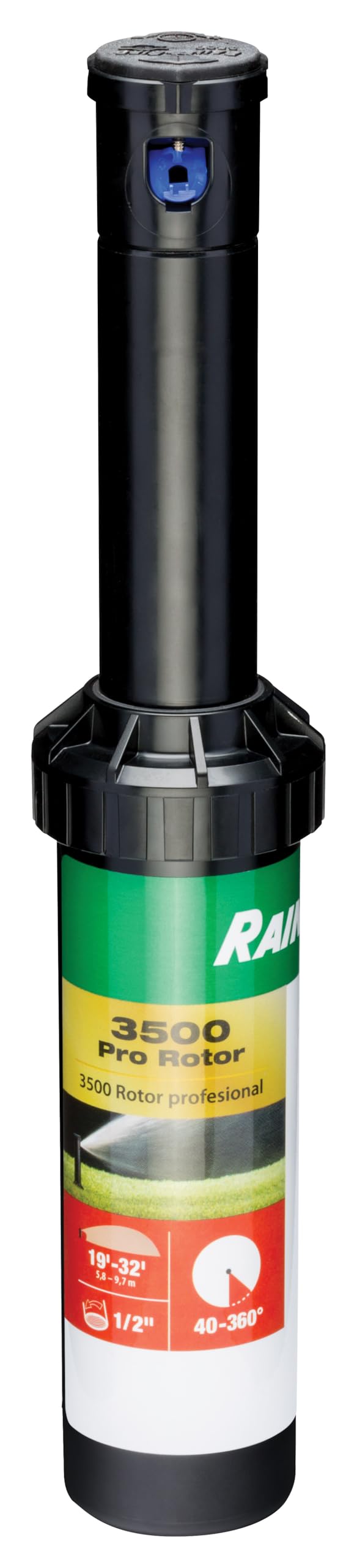 Rain Bird CP3504PC Pro Rotor with Rain Curtain Nozzle Set, 40° - 360° Pattern, 15' - 35' Spray Distance 15' - 35' 1-Pack