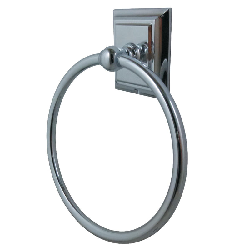 Kingston Brass BA6014C Millennium Towel-Ring, Polished Chrome