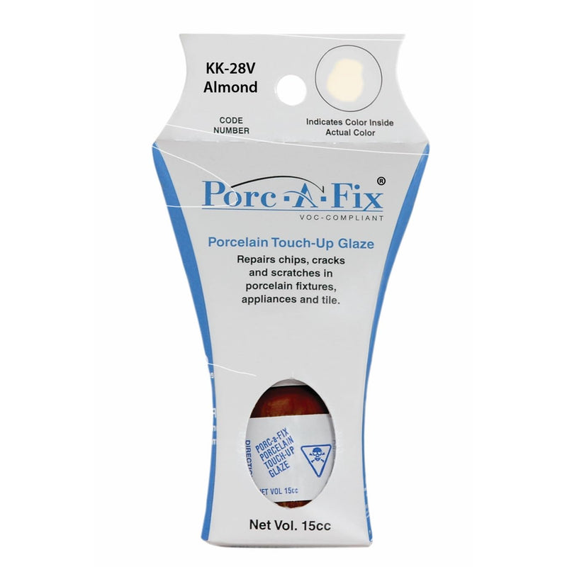 Porc-a-fix Touch Up Repair Glaze to Match Kohler, Almond VOC Compliant (KK-28V)