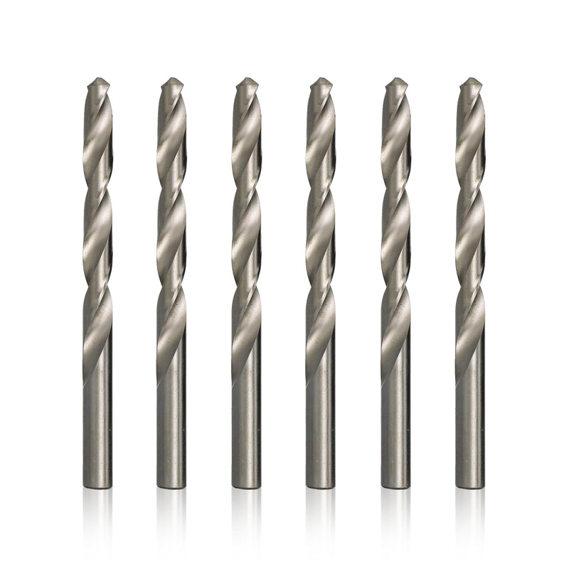 Drill America 31/64" High Speed Steel Polished Drill Bit (Pack of 6), DWDP Series 31/64"
