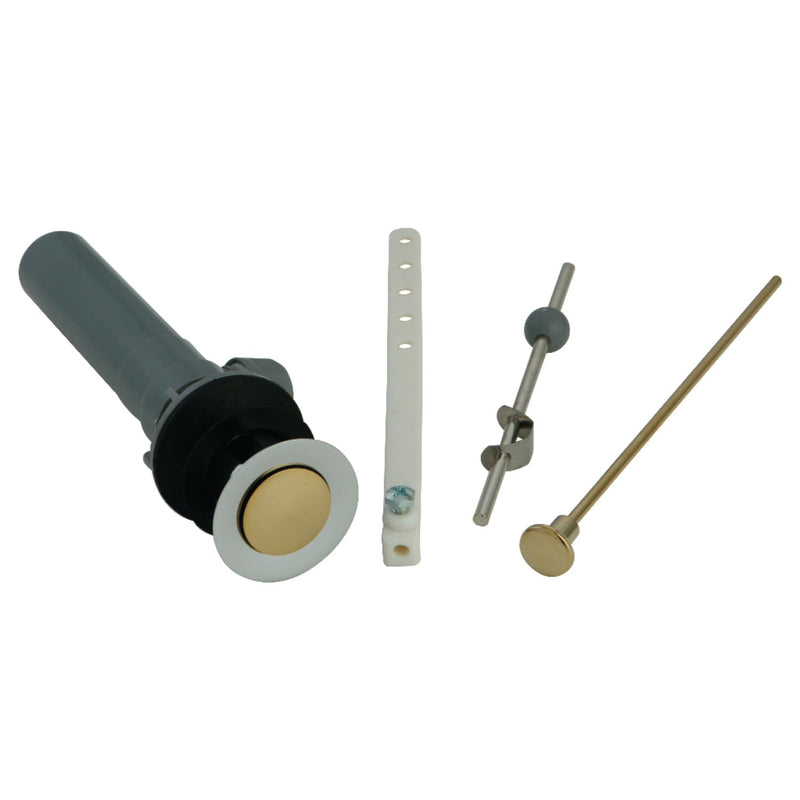 Kingston Brass KBP1004 Plastic Pop-Up Drain with Overflow, Polished Chrome/Polished Brass