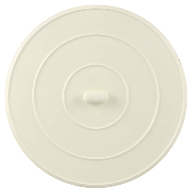 Danco (89042) 5-Inch Flat Suction Rubber Sink Stopper, Fits Kitchen & Bathroom Sink and Tub Drains, White, 1-Pack
