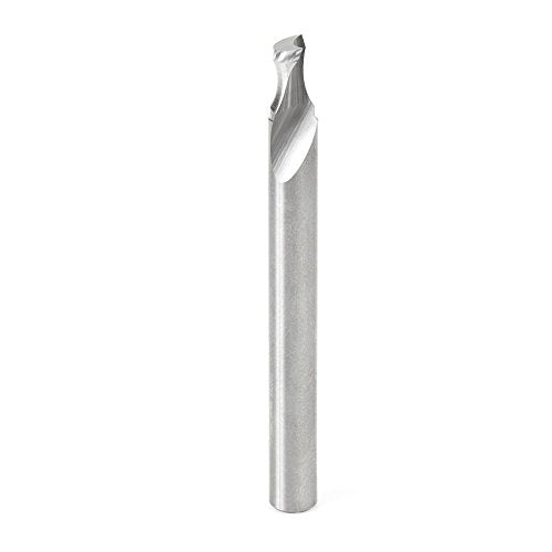 Amana Tool - 46466 Solid Carbide 'O' Flute Plastic Edge Rounding 1/4 Dia x 1/4 Radius x 3 1/4 Dx 1/4 R x 3