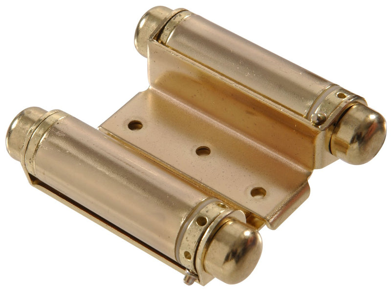 The Hillman Group 852546 3" Double Acting Spring Hinge - Satin Brass Finish 1 Count (Pack of 1)