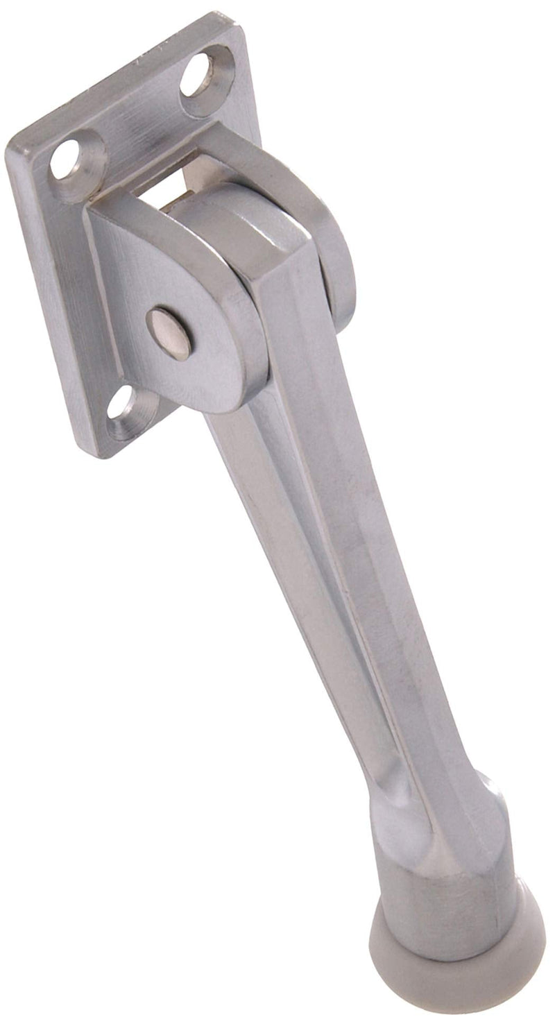 Hillman 852940 5" Kickdown Door Stop- Satin Chrome 1-Pack 1 Count (Pack of 1)