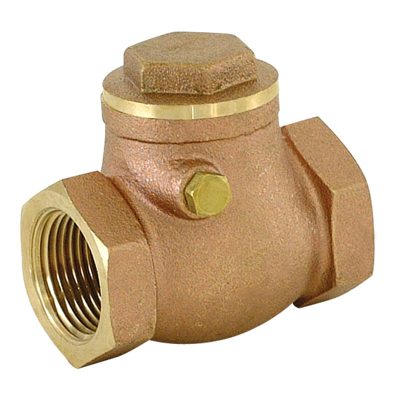 Eastman Brass Swing Check Valve, 3/4 Inch IPS, Brass Plumbing Fitting, 20423LF 3/4 in.