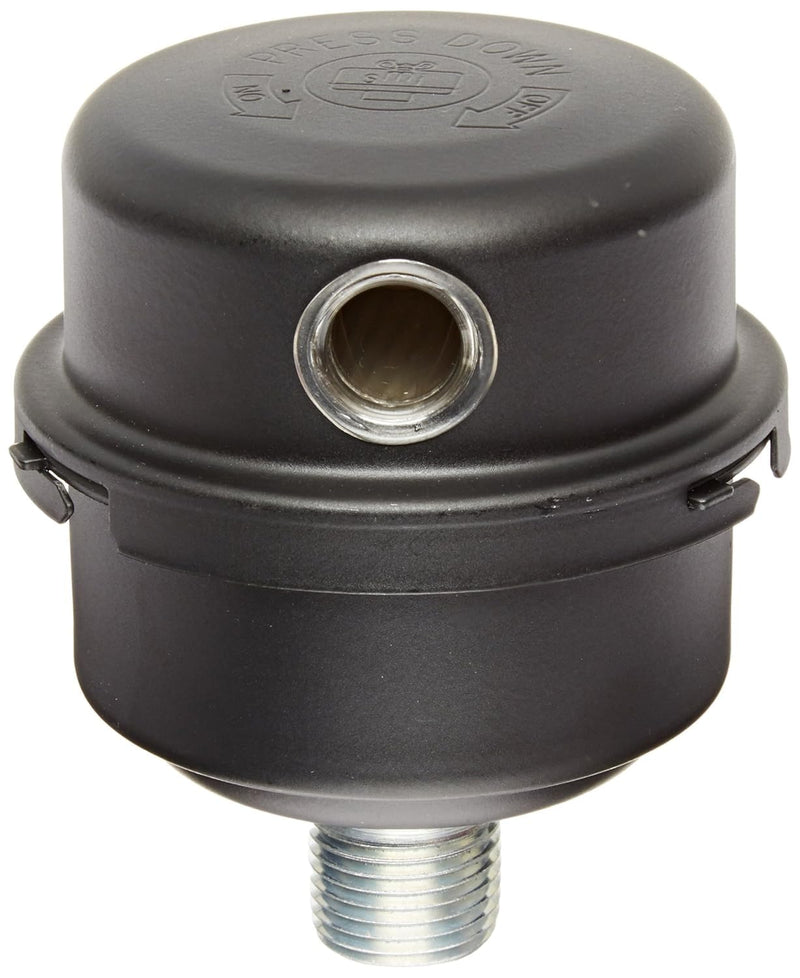 Solberg FS-06-050 Filter Silencer, 1/2" MPT Outlet, 3-13/16" Height, 3-1/4" Diameter, 12 SCFM Single Unit