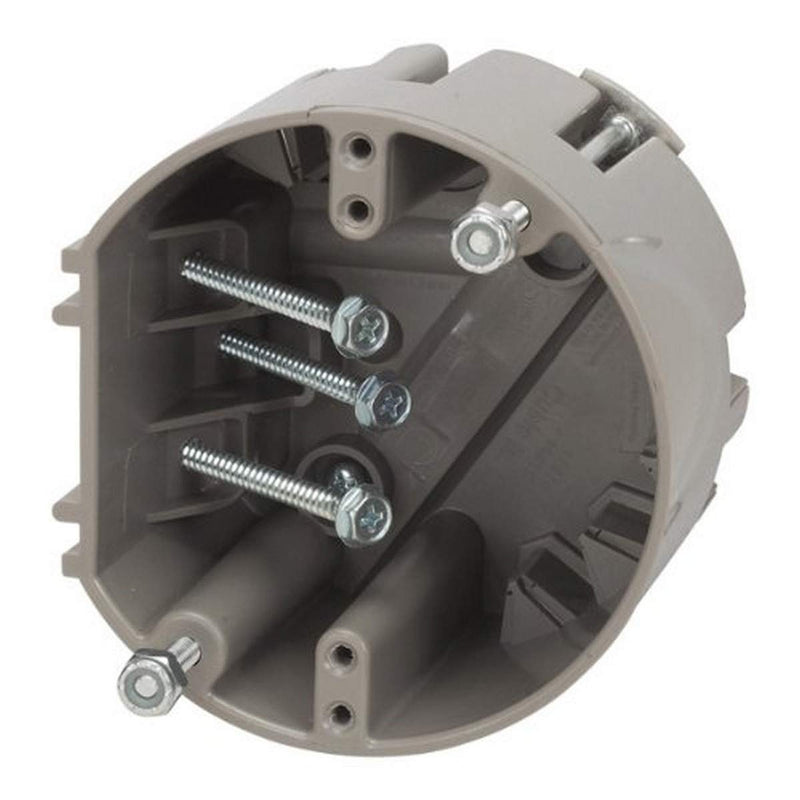 Southwire MSBFAN Cubic Inch Smart 50lb Paddle 75lb Light Fan Fixture Box, 24 CU in, Supports 50 lb-75 lb, Gray Supports 50 lb - 75 lb Fan & Fixture