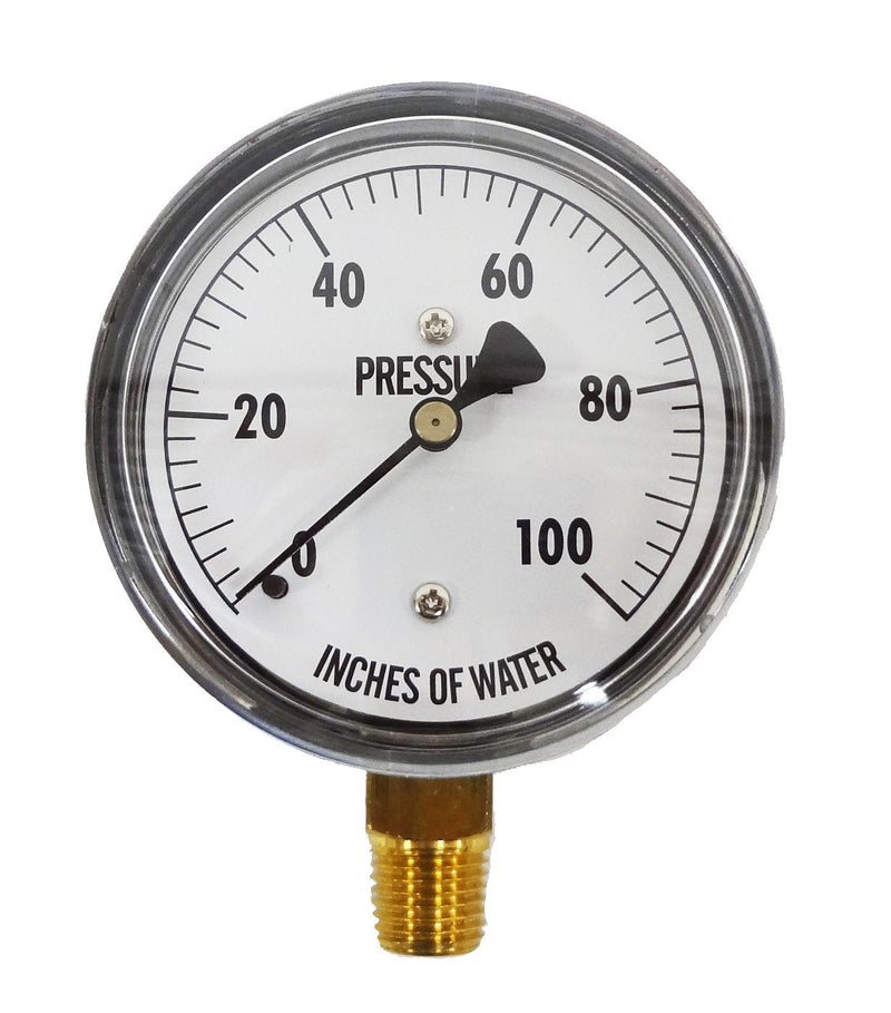 KC25-100"H2O Low Pressure Gauge 100" WC