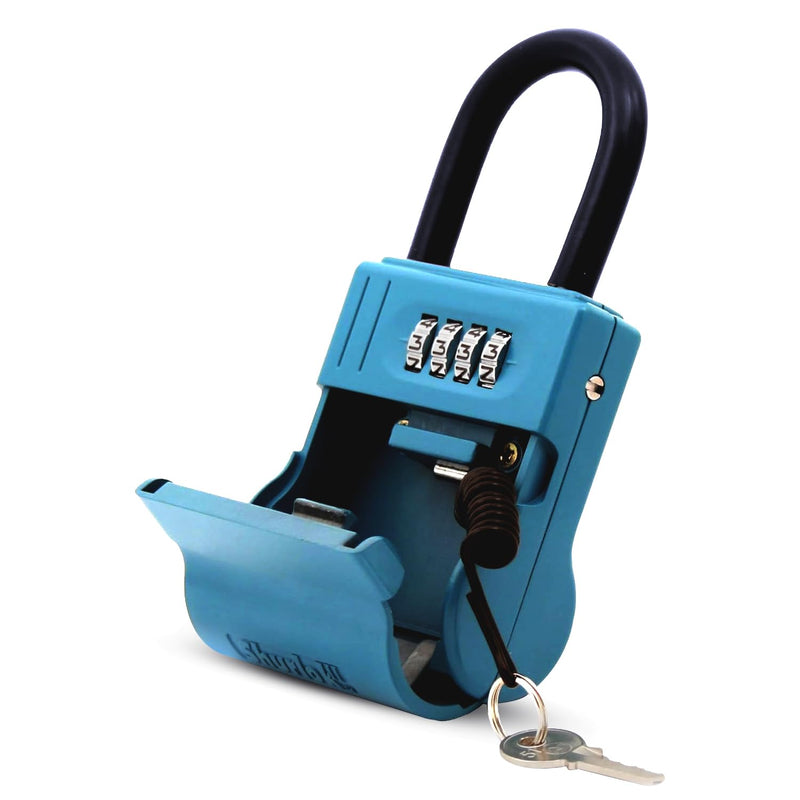 ShurLok SL-600W Numbered Key Storage Combination Lock Box, Blue Numbered/Front Door