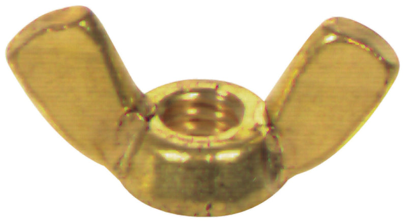 Hillman 4348 8-32 Brass Wing Nut (15-Pack)