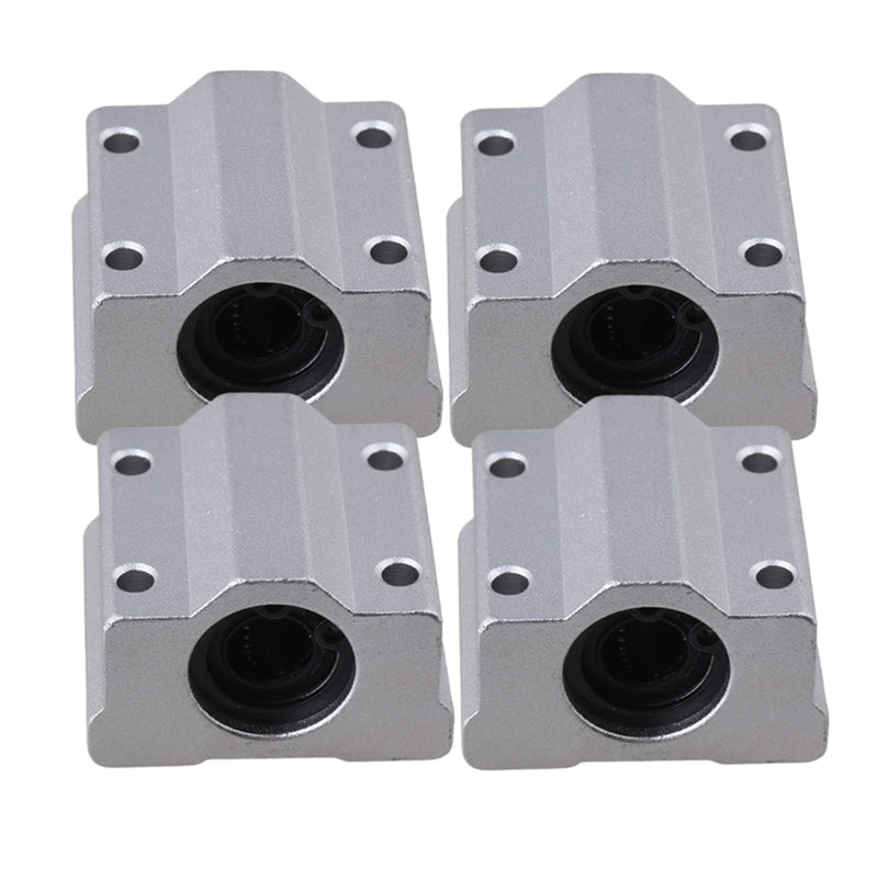 BQLZR SC8UU Linear Motion Ball Bearing CNC Slide Bushing 34.5mm Length Pack of 4 SCS8UU