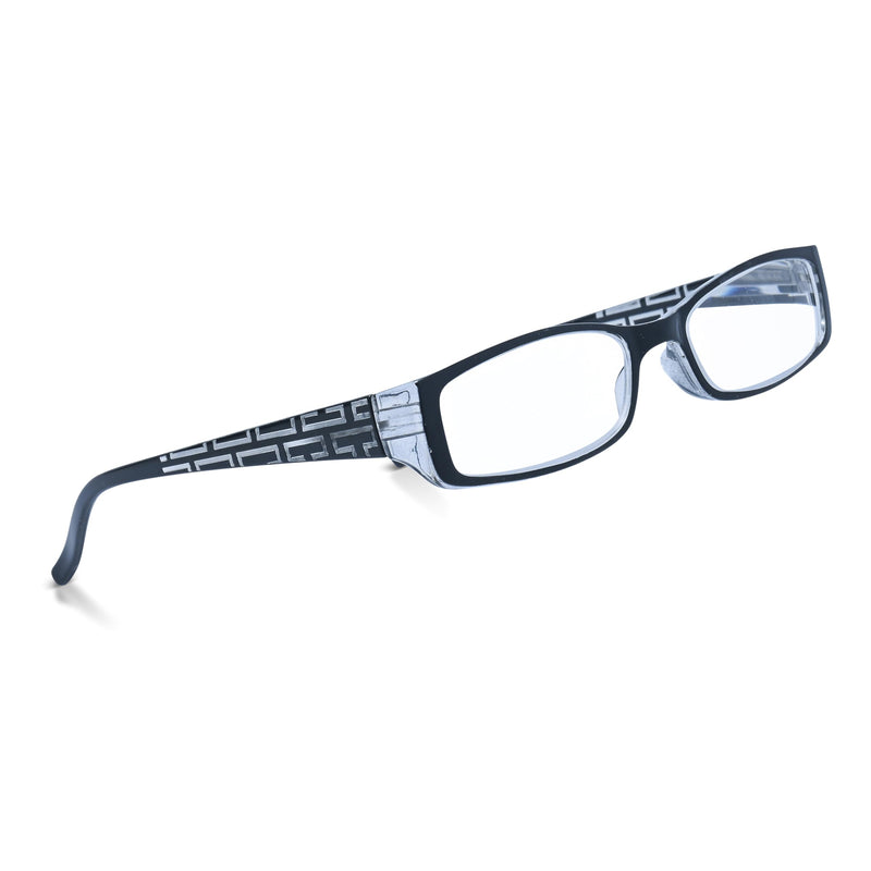 In Style Eyes Super Strength II Magnifying Reading Glasses, Powerful High Magnification Eye Glasses for Women & Men Black 7.0 x