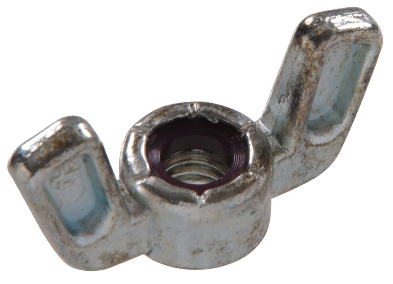 Hillman 43538 1/4-20 -Inch Nylon Insert Wing Nut, Zinc, 8-Pack