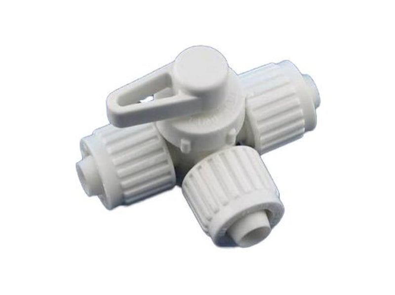 Flair-It 16902 Plastic 180 Degree Center Drain Valve, 0.375" Size
