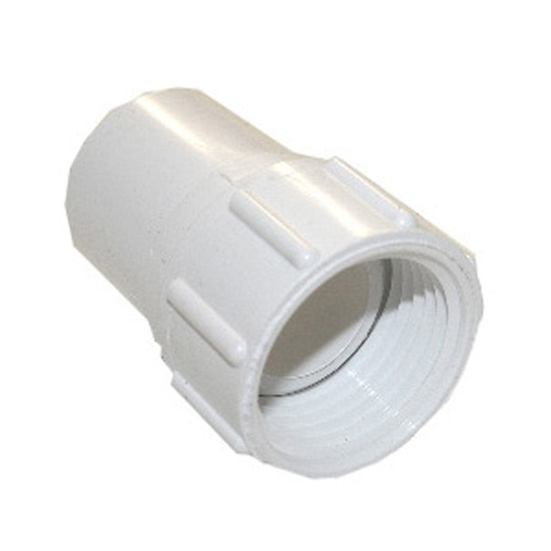 LASCO 15-1623 PVC Hose Adapter with 3/4-Inch Female Hose and 3/4-Inch PVC Pipe Glue Connection, White Female Hose Thread