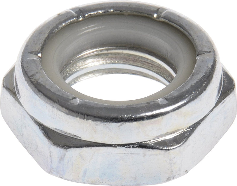 44228 5/8-18 Thin Pattern Nylon Insert Stop Nut, Zinc, 8-Pack