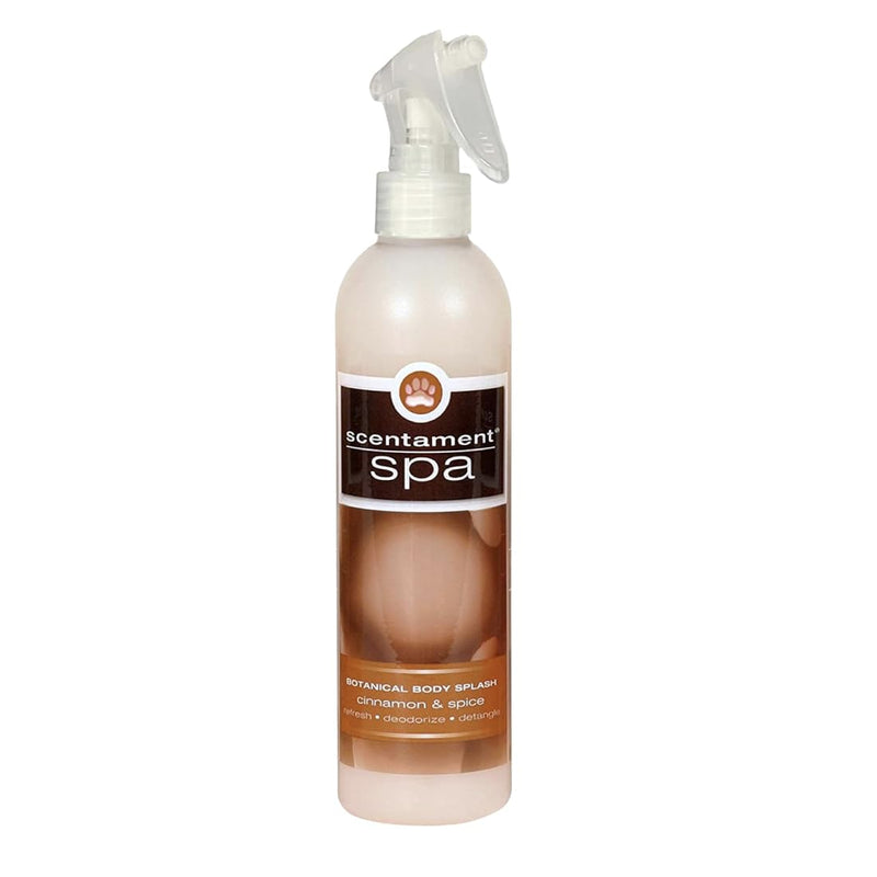 Best Shot Scentament Spa Botanical Body Splash, Body Spray Conditioner for Pets, Cat and Dog Cologne Spray, Alcohol-Free, Ready To Use, Cinnamon Spice, 8 Oz. - PawsPlanet Australia