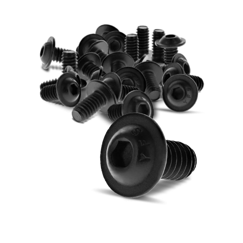 8020, 3342, 10 Series, 1/4-20 x 0.5 Inch 1/2 Inch Flanged Button Head Socket Cap Screw (FBHSCS) (25 Pack) Bolt Hardware Pack for 8020 Aluminum Extrusions 25