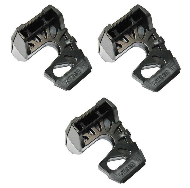 Wedge-It - The Ultimate Door Stop - Black (3 Pack)
