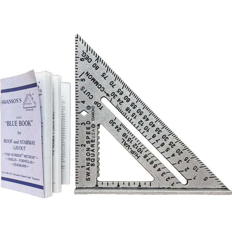 Swanson Tool Co S0101 7 Inch Speed Square, Blue, (Pack of 50) 7 inch (Pack of 50)