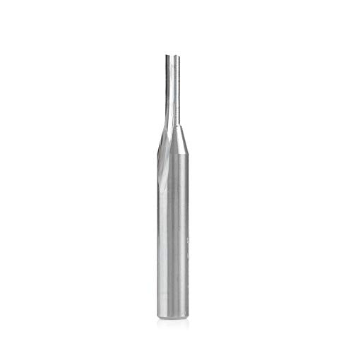 Amana Tool - 43530 Solid Carbide Single 'O' Flute Straight Grind Aluminum Cutting 1/8 Dia