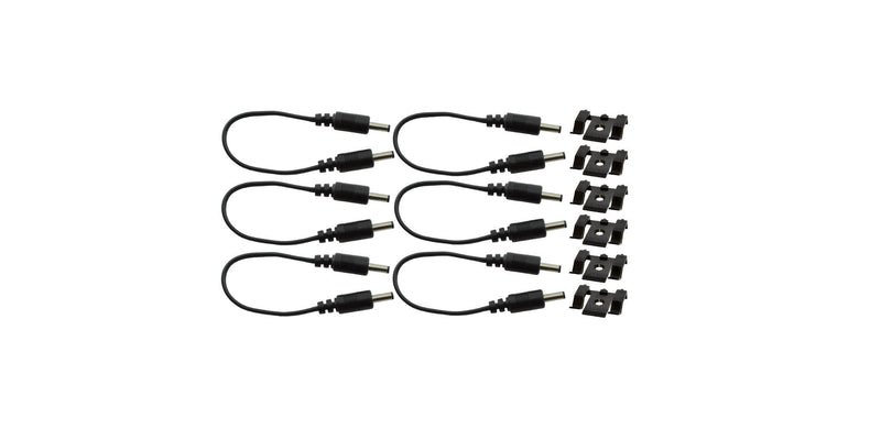 Inspired LED Cable 6 Pack - 4" Cables with Cable Clamps