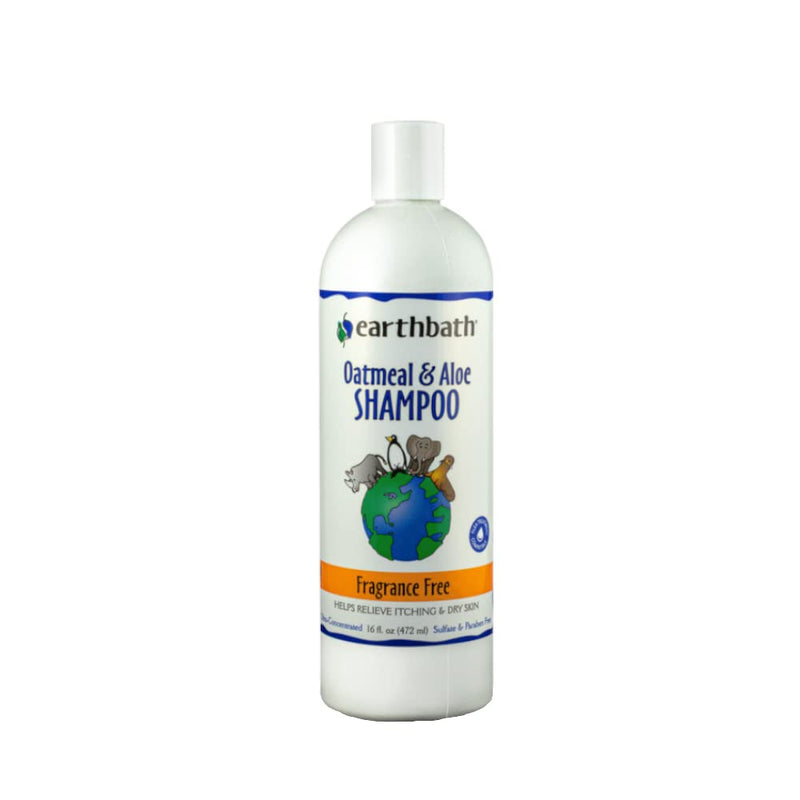 earthbath, Oatmeal & Aloe Dog Shampoo - Oatmeal Shampoo for Dogs, Itchy, Dry Skin Relief, Dog Wash, Made in USA, Cruelty Free, Fragrance Free Pet Shampoos - 16 Oz (1 Pack) Pack of 1 - PawsPlanet Australia