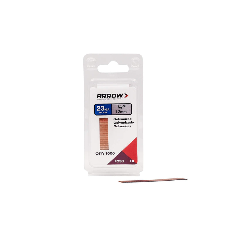 Arrow 23G12-1K Arrow 1/2 Pin Nail, 1000-Pack