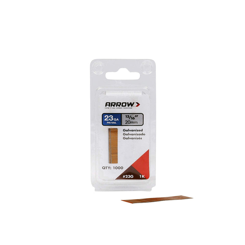 Arrow 23G20-1K Arrow 13/16-Inch Pin Nail, 1000-Pack