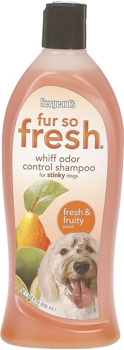 Sergeant's Fur-So-Fresh Whiff Odor Control Shampoo for Stinky Dogs, Fresh & Fruity Scent, Dog Bath Product Eliminates Tough Odors,18oz - PawsPlanet Australia