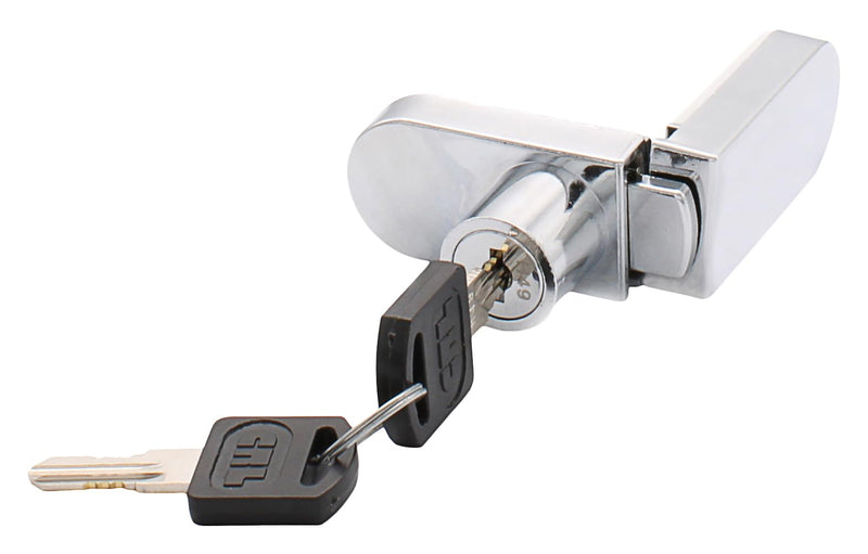 CRL Chrome No-Drill Showcase Lock - Keyed Alike