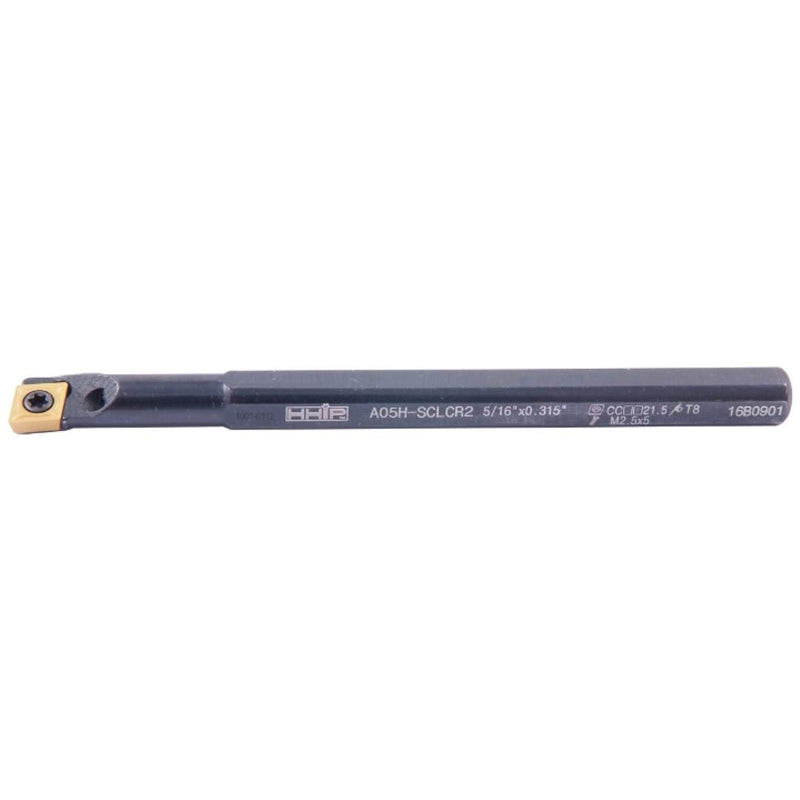 HHIP 1001-0312 5/16 Inch SCLCR2 Indexable Boring Bar with Coolant Thru 5/16" Dia x 4" OAL Single