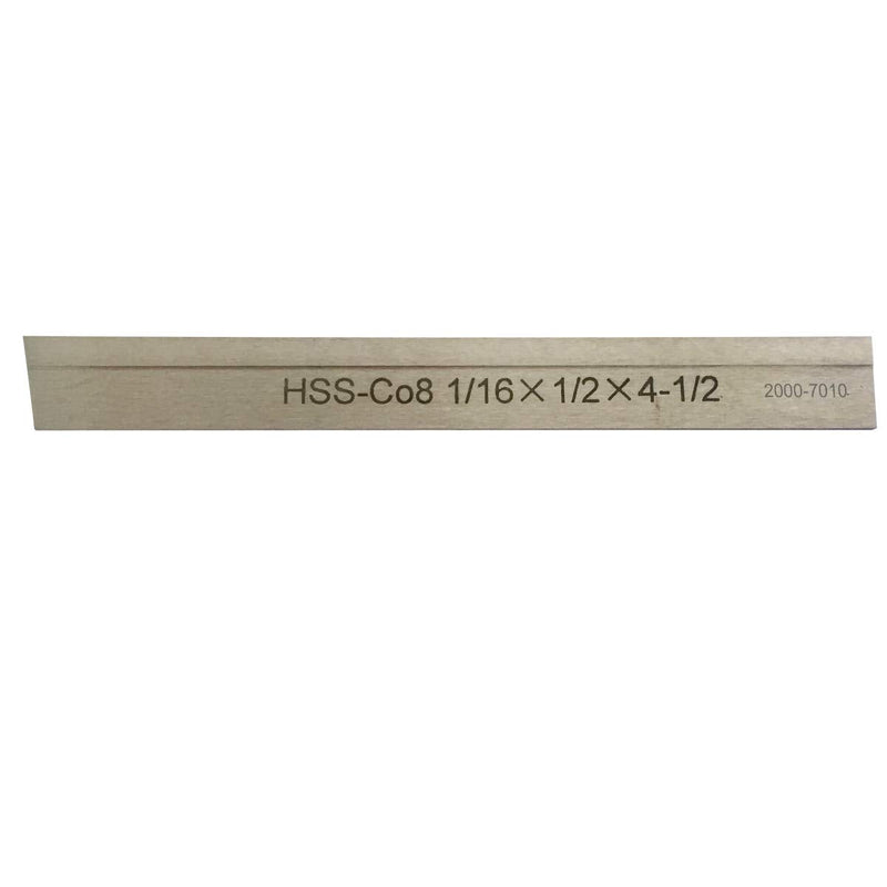 HHIP 2000-7010 1/16 W x 1/2H x 4-1/2" 5% Cobalt P1 Style Parallel Type Cut-Off Blade (Pack of 1) 8% Cobalt 1/16 x 1/2 x 4-1/2"