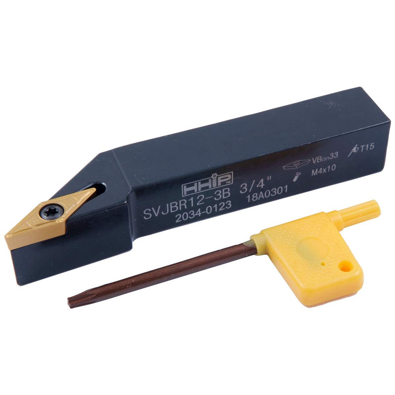 HHIP 2034-0123 Style SVJBR 12-3B Turning Tool Holder 4-1/-2" OAL, 3/4" Shank 12-3B Style