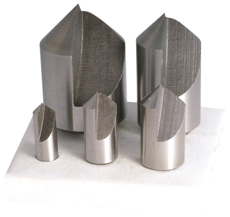 HHIP 2000-0032 5 Piece (90 Degree-1/4~1 Inch) HSS Countersink Set (Pack of 1)