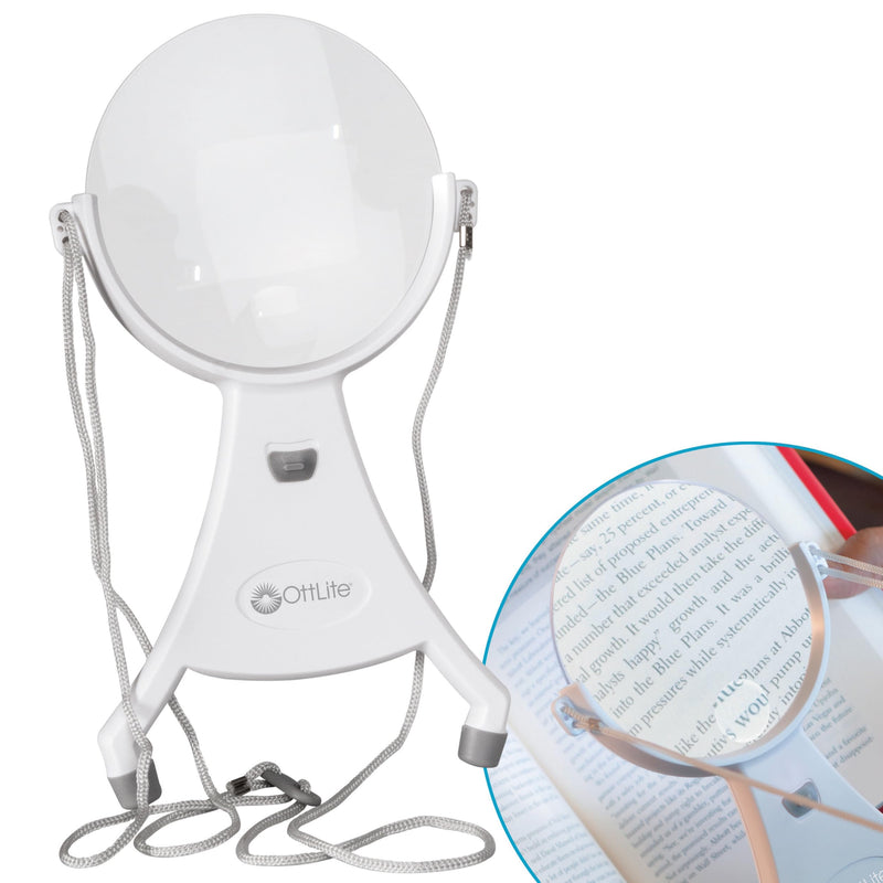 OttLite MG013HF 4-Inch Hands-Free LED Magnifier
